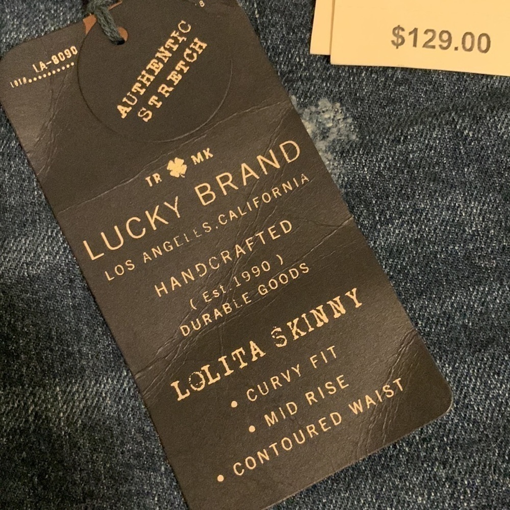 NWT Lucky Brand Lolita Skinny Distressed Jeans, 2/26 - Picture 9 of 9